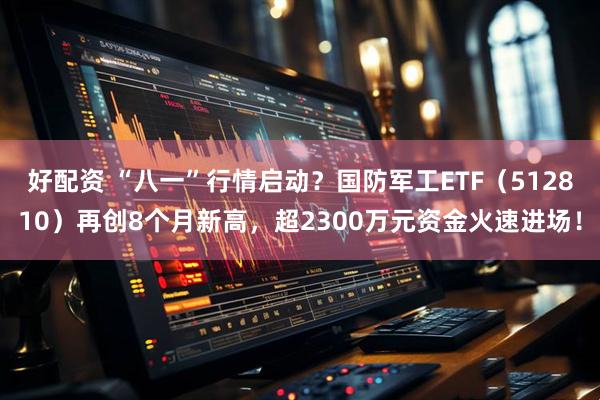 好配资 “八一”行情启动？国防军工ETF（512810）再创8个月新高，超2300万元资金火速进场！
